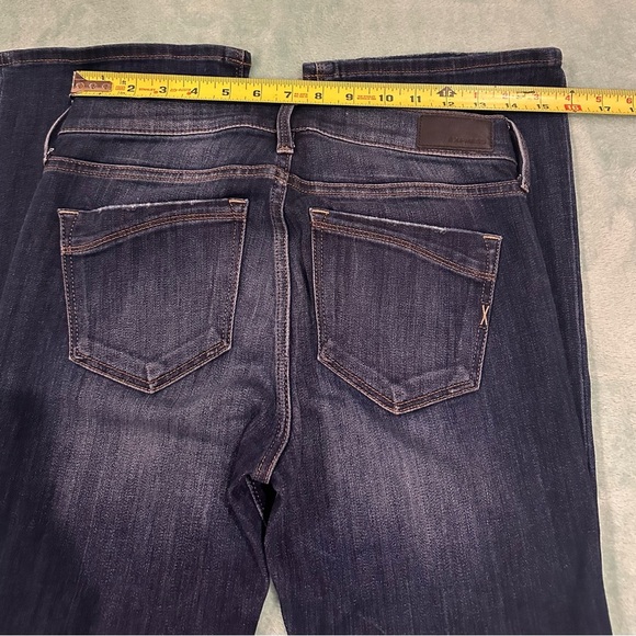 Express Dark Blue Distressed Boot cut Jeans - Picture 10 of 16